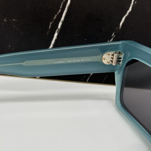 NEW CL40280U 93A CELINE SUNGLASSES SHINY LIME TRANSPARENT WOMEN EYEWEAR CELINE - Picture 10 of 12